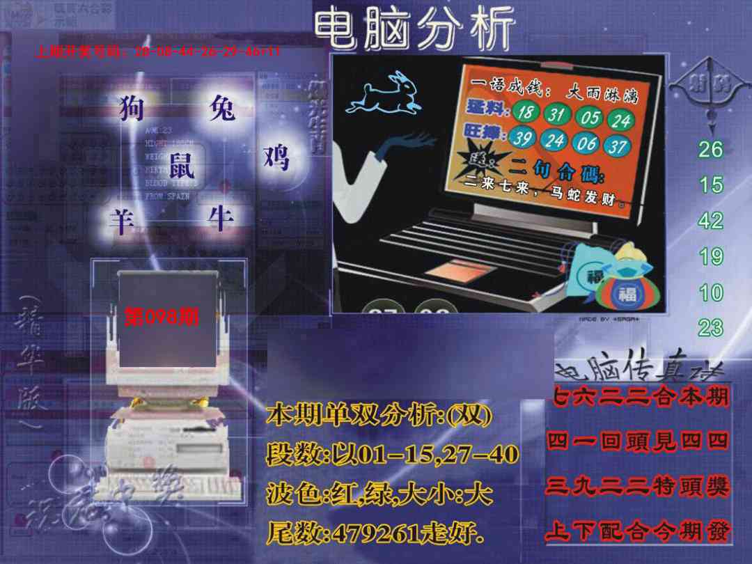 098期正版电脑分析贴士報[图]