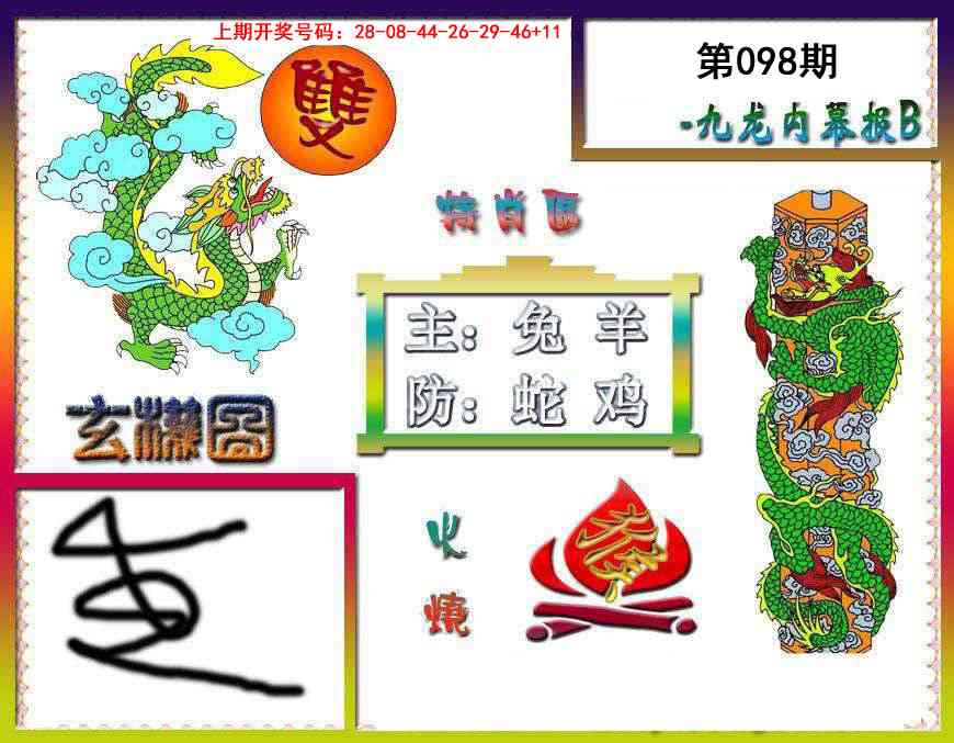 098期九龙内幕特肖图B[图]