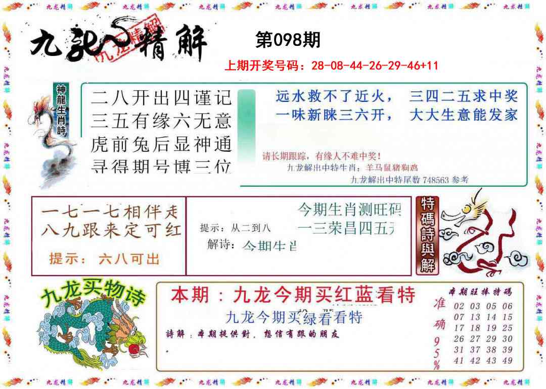 098期九龙精解[图]